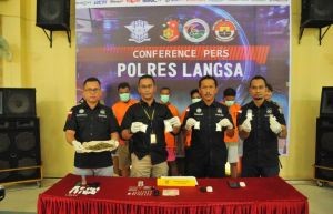 Polres Langsa Amankan 4 Jaringan Pengedar Sabu